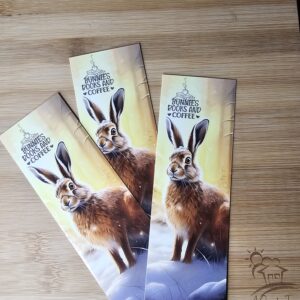 FarmhouseCreations.Store Bunnies, Books and Coffee Bookmark