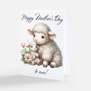FarmhouseCreations.Store - Happy Mother's Day to ewe! Greeting card.