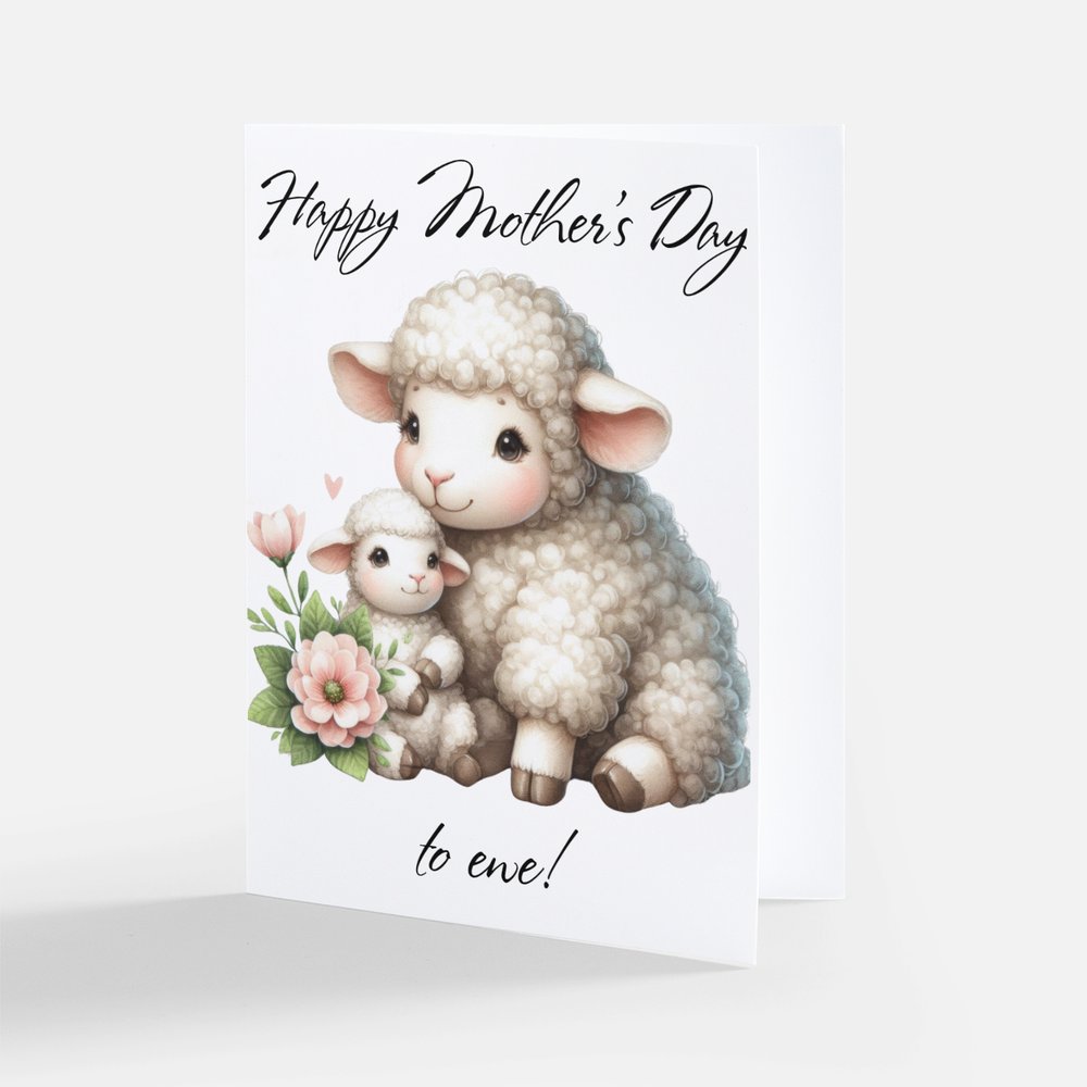 FarmhouseCreations.Store - Happy Mother's Day to ewe! Greeting card.