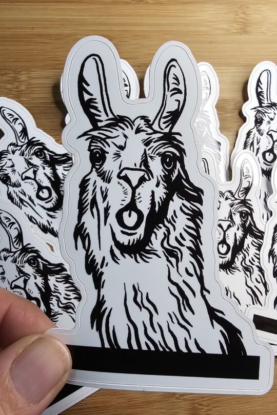 FarmhouseCreations.Store Llama Sticker