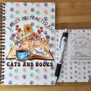 FarmhouseCreations.Store Easily Distracted By Cats Notes Bundle