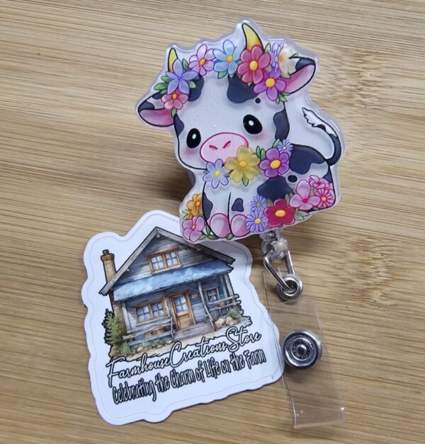 FarmhouseCreations.Store Cattle Name Badge Reel