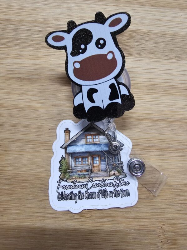 FarmhouseCreations.Store Cattle Name Badge Reel