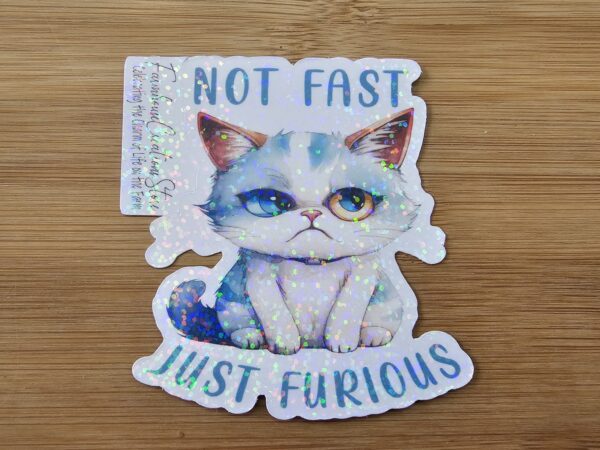 FarmhouseCreations.Store Not Fast Just Furious Cat Stickers